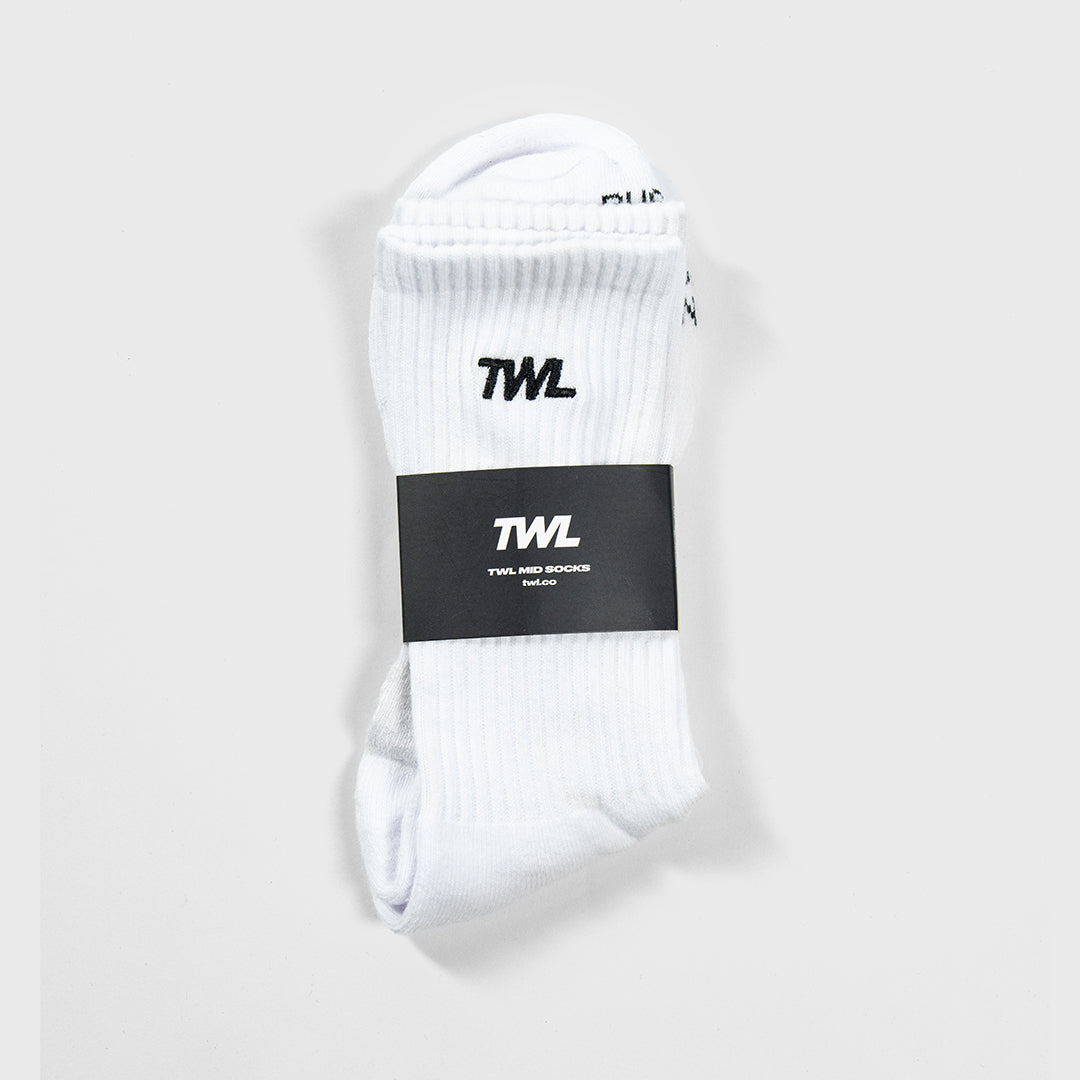 TWL - CLOUD SOCKS - CREW - WHITE