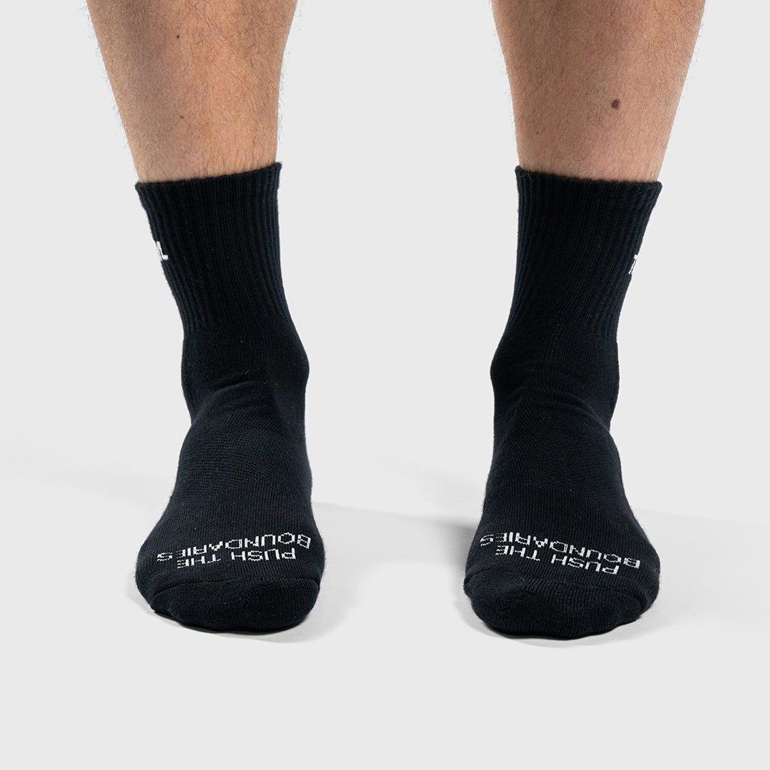 TWL - CLOUD SOCKS - MID CREW - BLACK