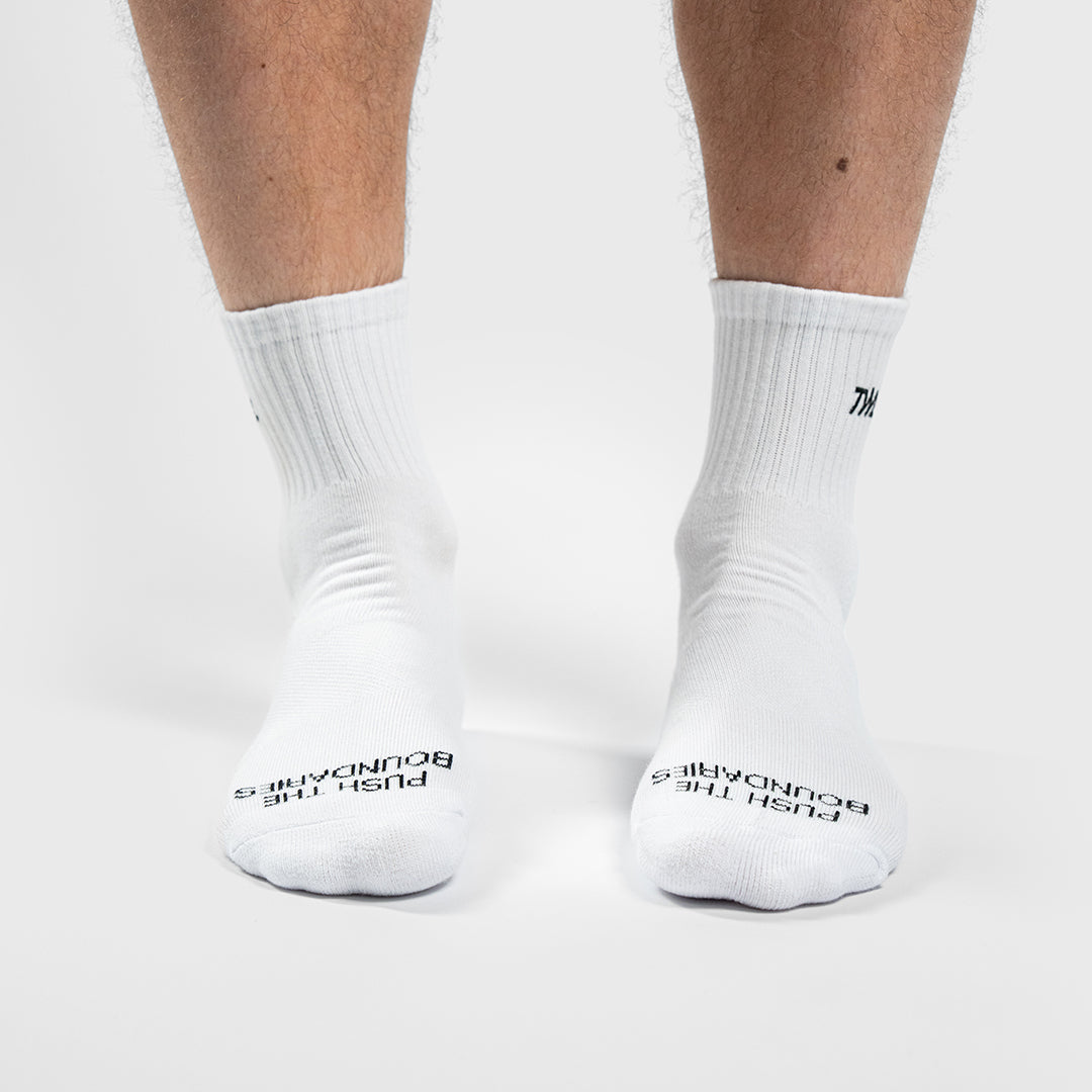 TWL - CLOUD SOCKS - MID CREW - WHITE