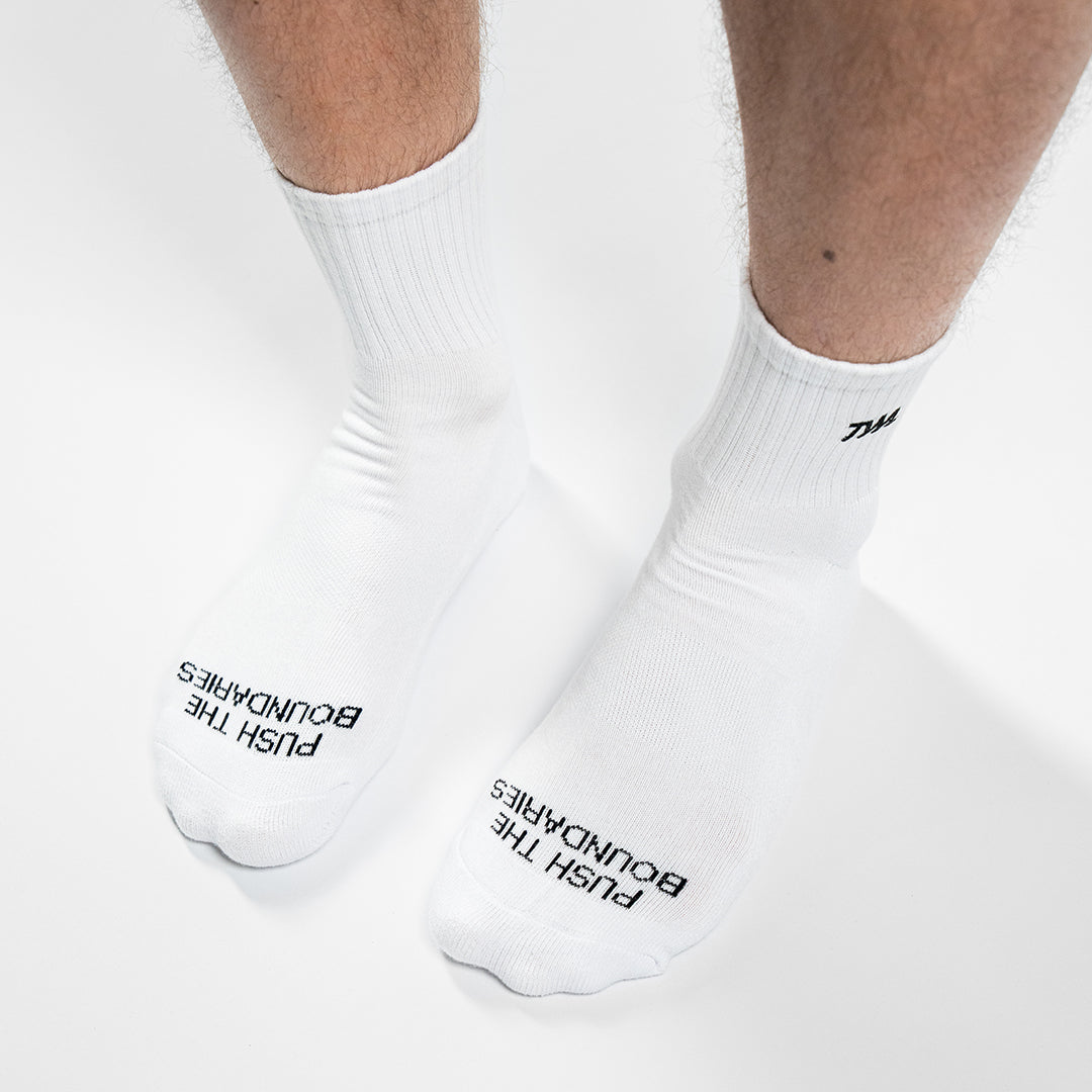 TWL - CLOUD SOCKS - MID CREW - WHITE