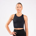 TWL - WOMEN'S P.E. CROPPED TANK - BLACK