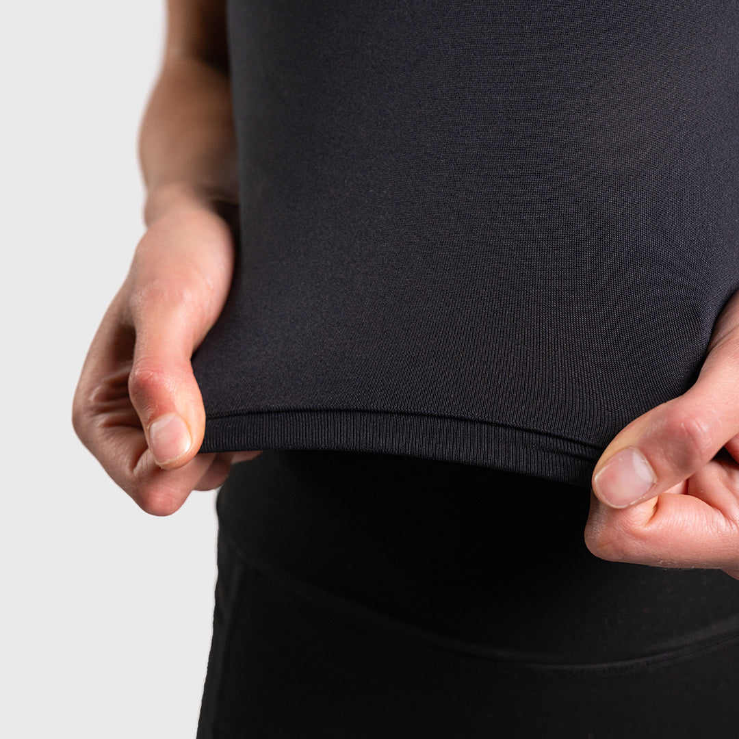 TWL - WOMEN'S P.E. CROPPED TANK - BLACK