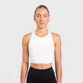 TWL - WOMEN'S P.E. CROPPED TANK - WHITE