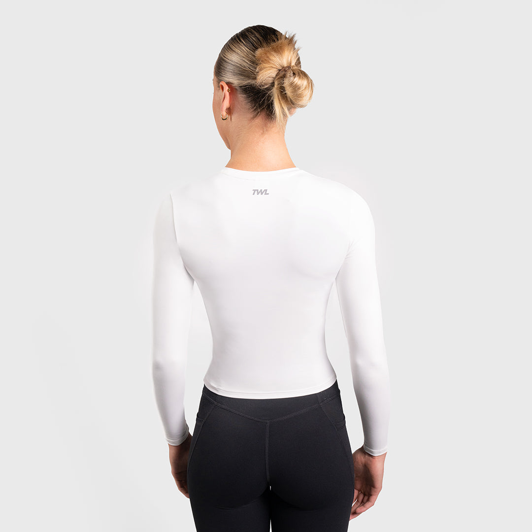 TWL - WOMEN'S P.E. LONG SLEEVE T-SHIRT - WHITE