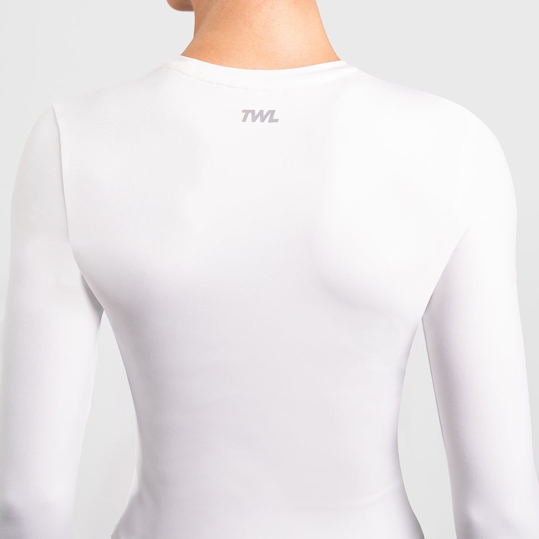 TWL - WOMEN'S P.E. LONG SLEEVE T-SHIRT - WHITE