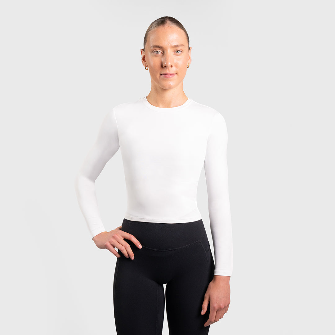 TWL - WOMEN'S P.E. LONG SLEEVE T-SHIRT - WHITE