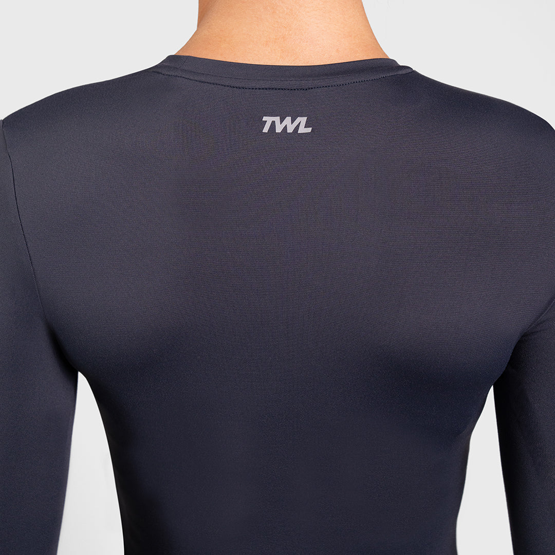 TWL - WOMEN'S P.E. LONG SLEEVE T-SHIRT - BLUE GREY