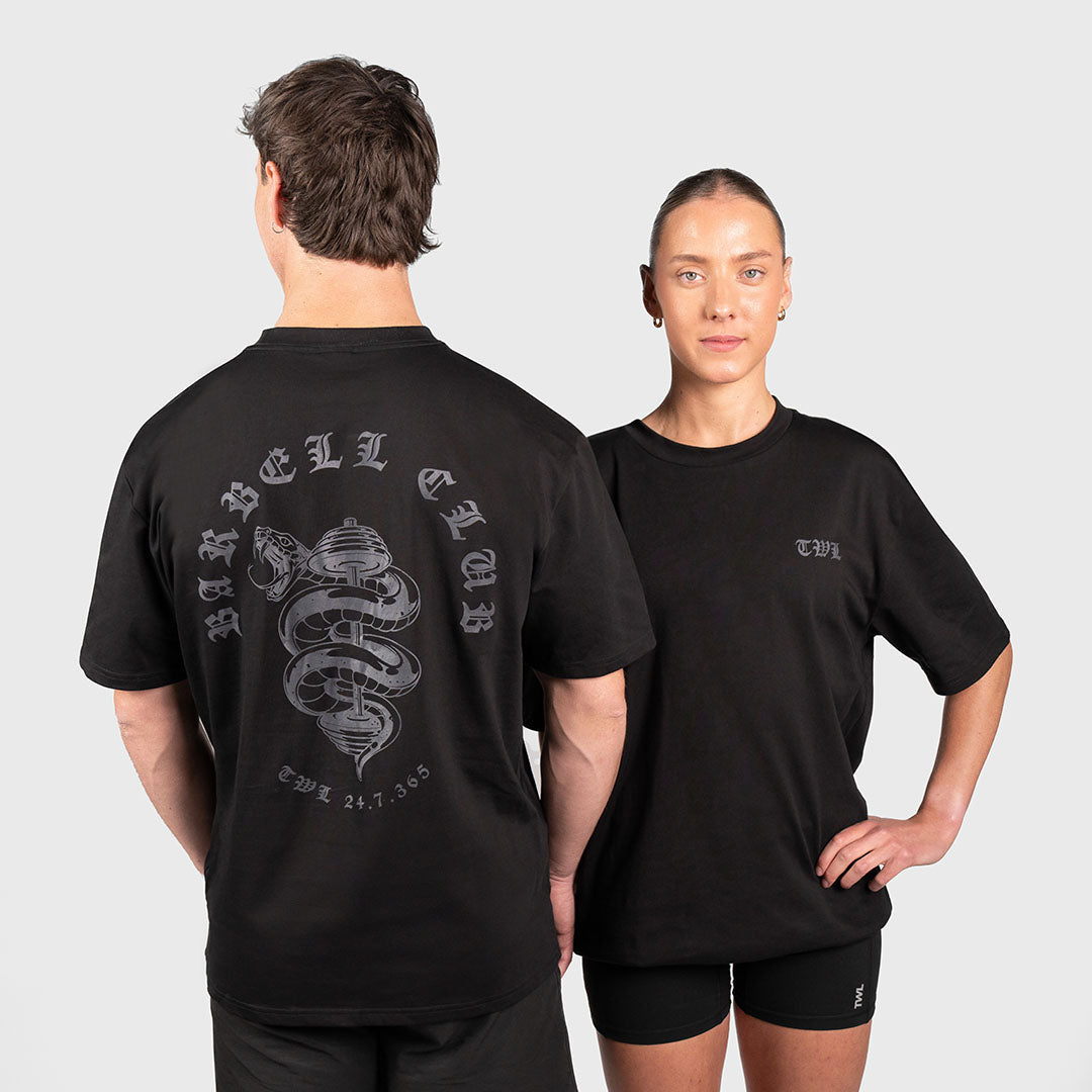 TWL - LIFESTYLE OVERSIZED T-SHIRT - BARBELL CLUB 3.0 - SNAKE/BLACKOUT