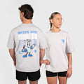 TWL - LIFESTYLE OVERSIZED T-SHIRT - BICEPS & BURRITOS - LIGHT GREY