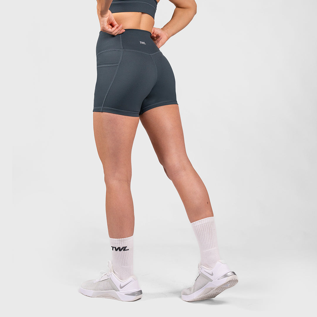 TWL - WOMEN'S REFINE SHORTS - DARK GREY