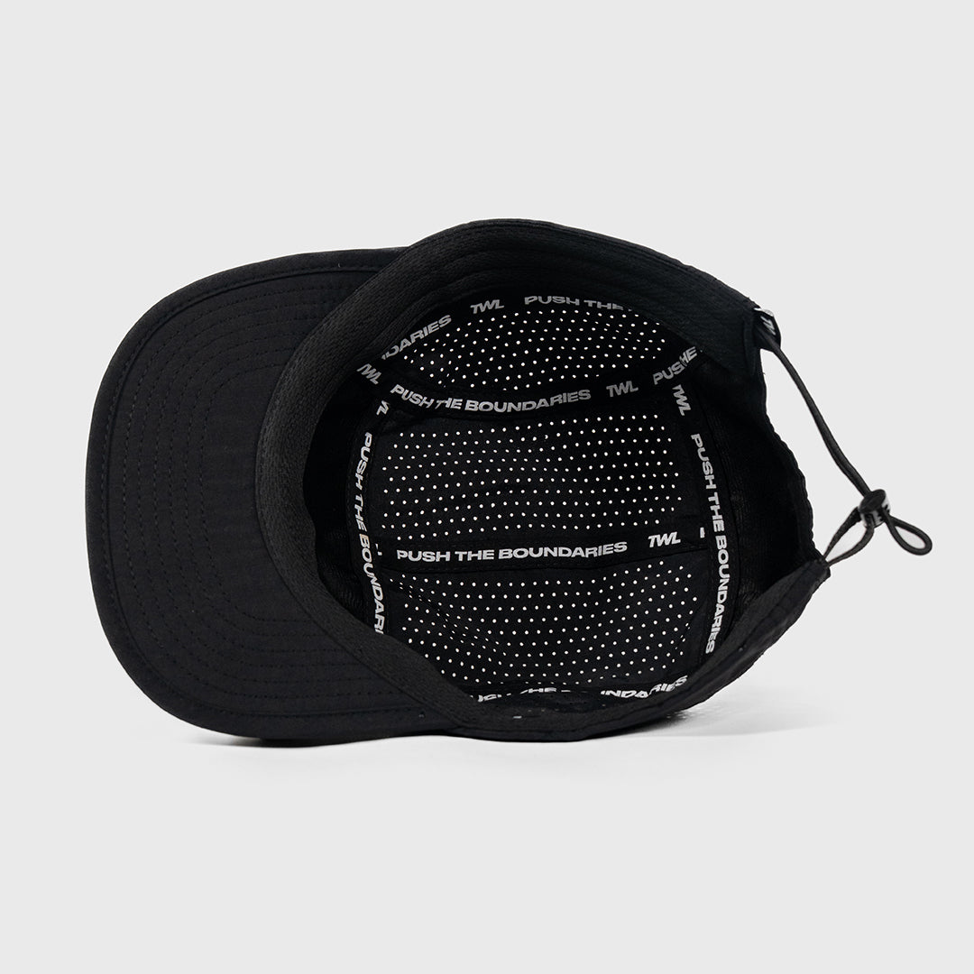 TWL Run Hat 2.0 Black inside view