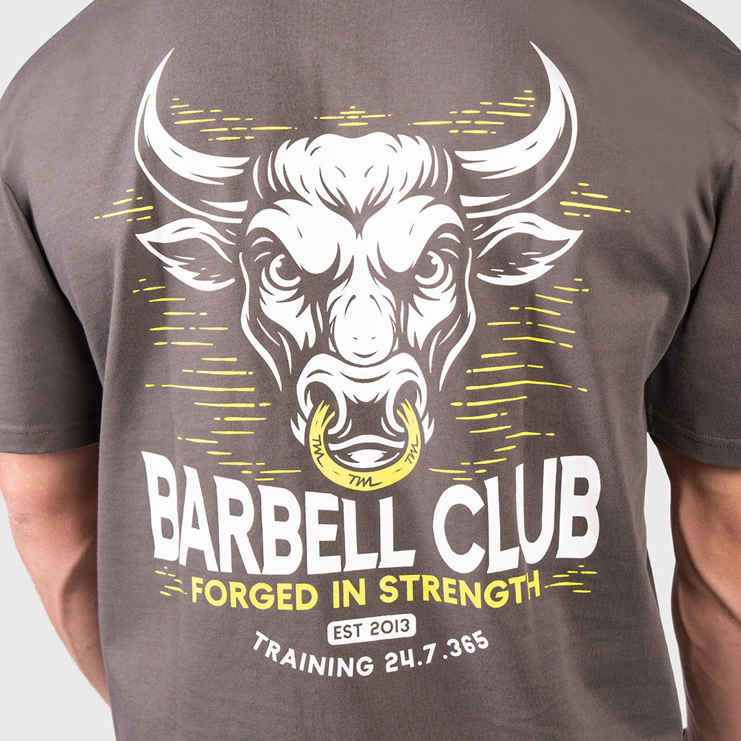 TWL - LIFESTYLE OVERSIZED T-SHIRT - BARBELL CLUB - BULL/GREY