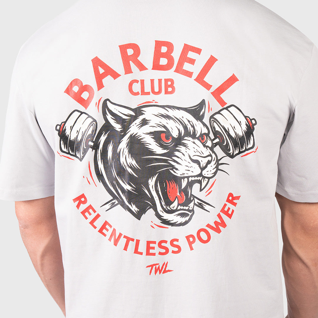 TWL - LIFESTYLE OVERSIZED T-SHIRT - BARBELL CLUB - PANTHER/LIGHT GREY