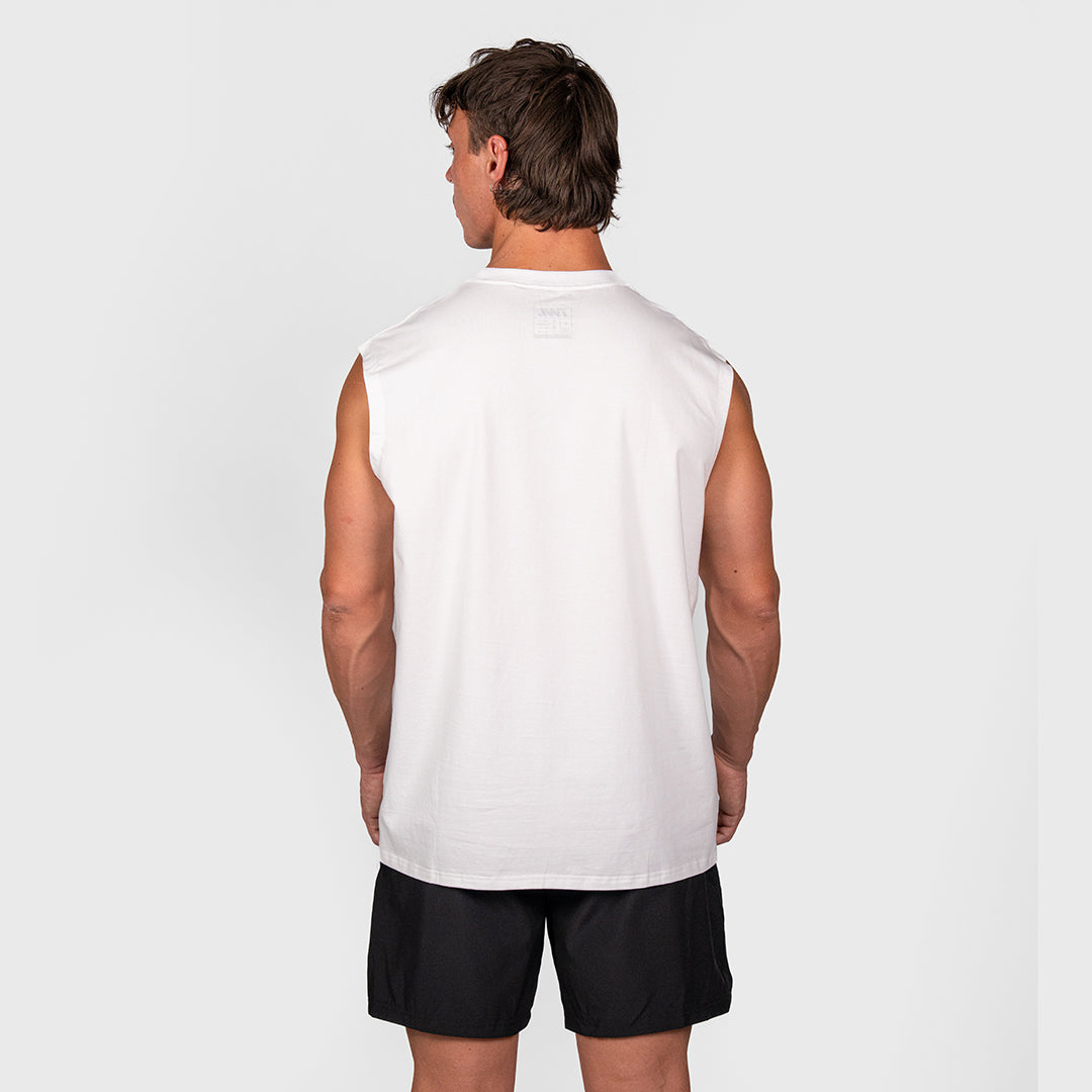 TWL - OVERSIZED MUSCLE TANK - WHITE