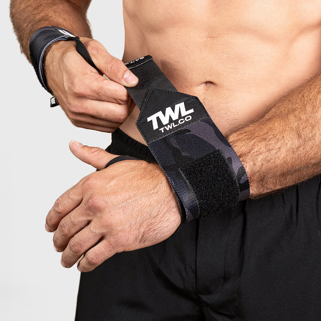 TWL - VELCRO WRIST WRAPS - BLACK CAMO