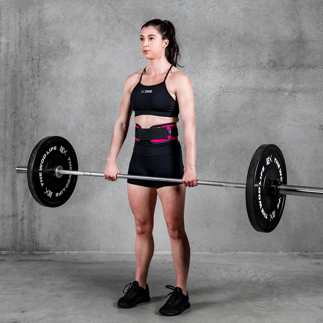 TWL - EVERYDAY 4" VELCRO LIFTING BELT 2.0 - PINK