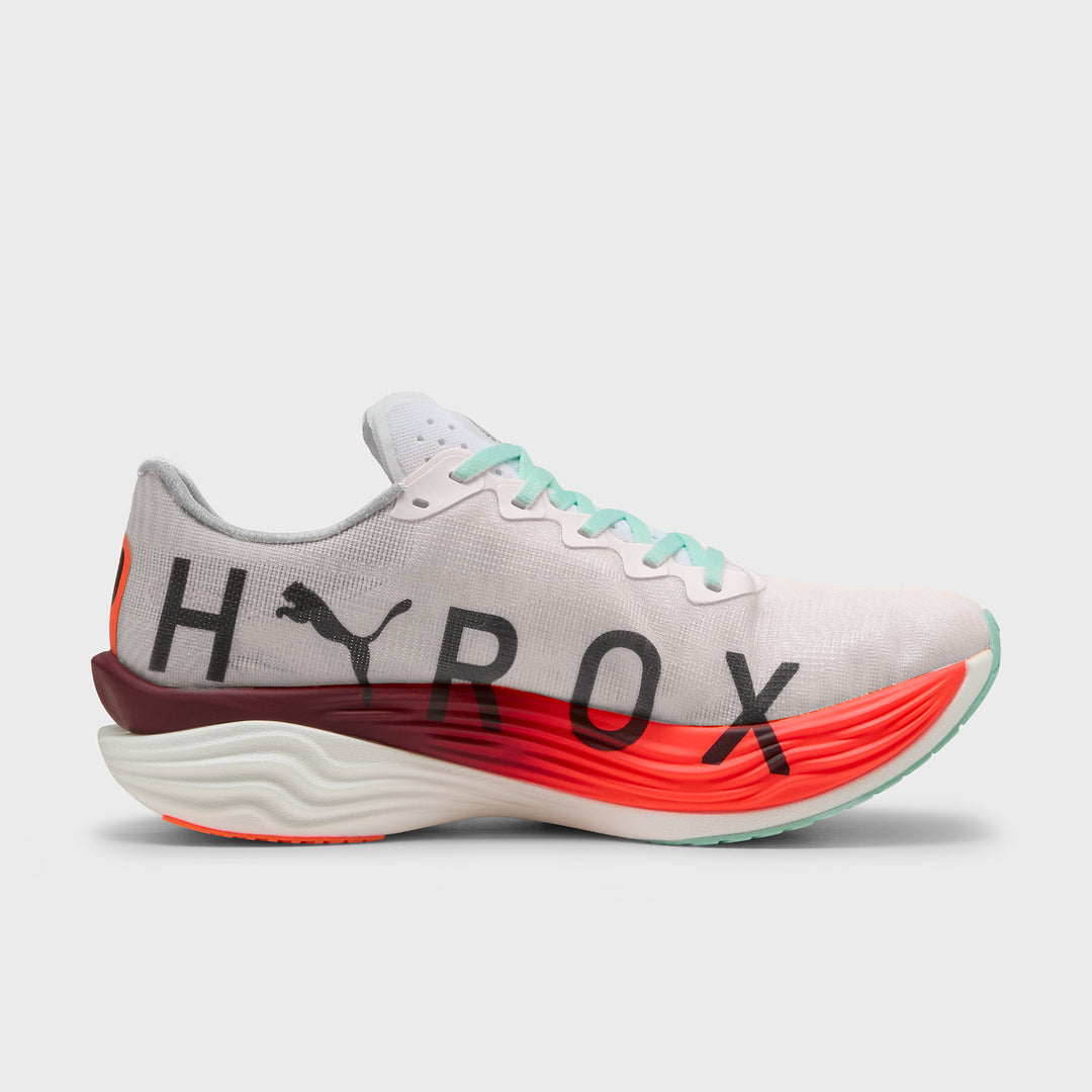 PUMA - DEVIATE NITRO ELITE 3 HYROX - WOMEN'S - PUMA WHITE-GLOWING RED-MINT MELT