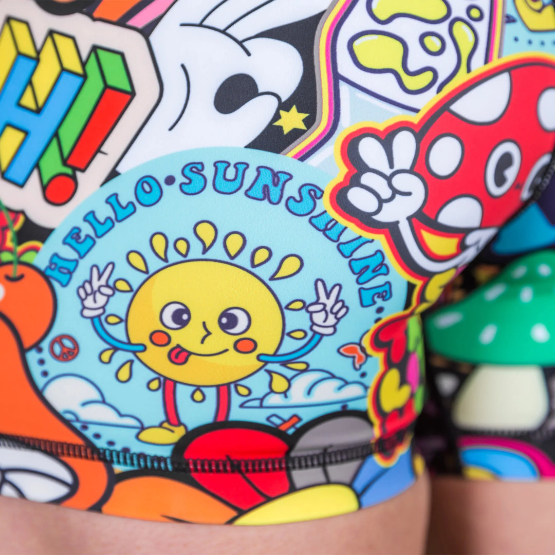 TWL - WOMEN'S HIGH WAISTED BALANCE SHORTS - GOOD VIBES