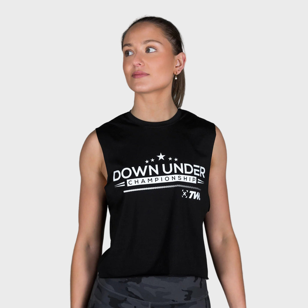TWL - WOMEN'S SLASH CROP 2.0 - DUC - BLACK/WHITE