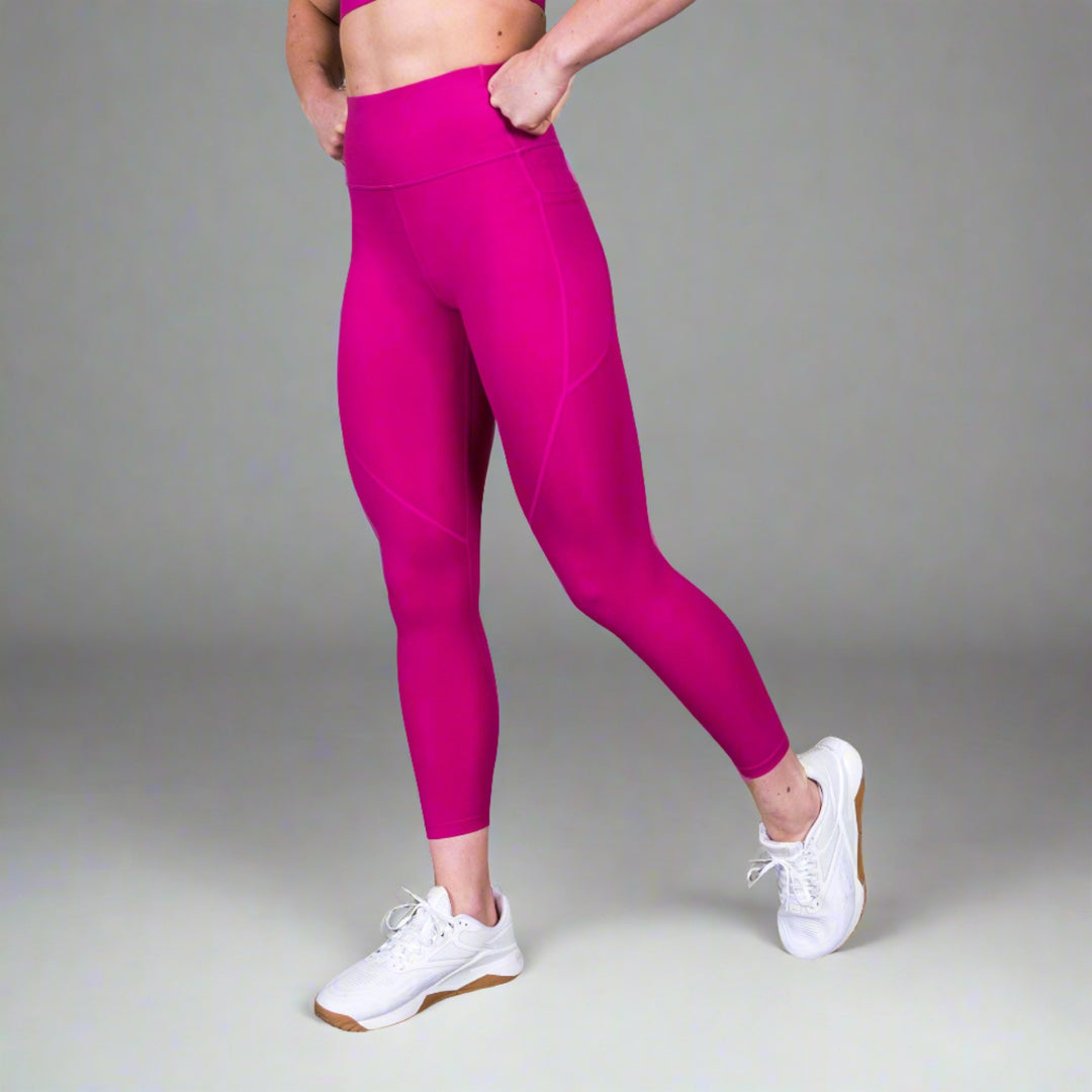 TWL - WOMEN'S ENERGY HIGH WAISTED 7/8 TIGHTS - ORCHID