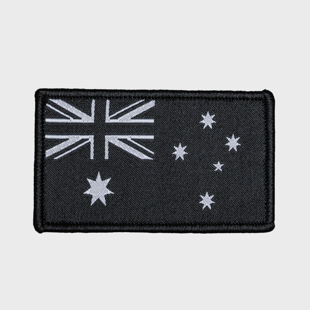 TWL - VELCRO PATCH - AUSTRALIAN FLAG - BLACK/WHITE