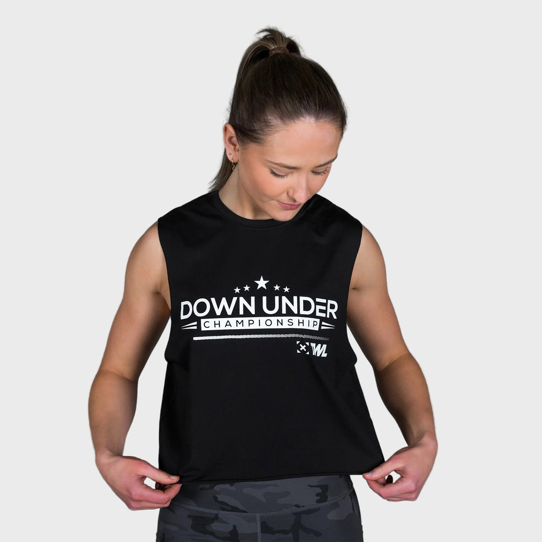 TWL - WOMEN'S SLASH CROP 2.0 - DUC - BLACK/WHITE