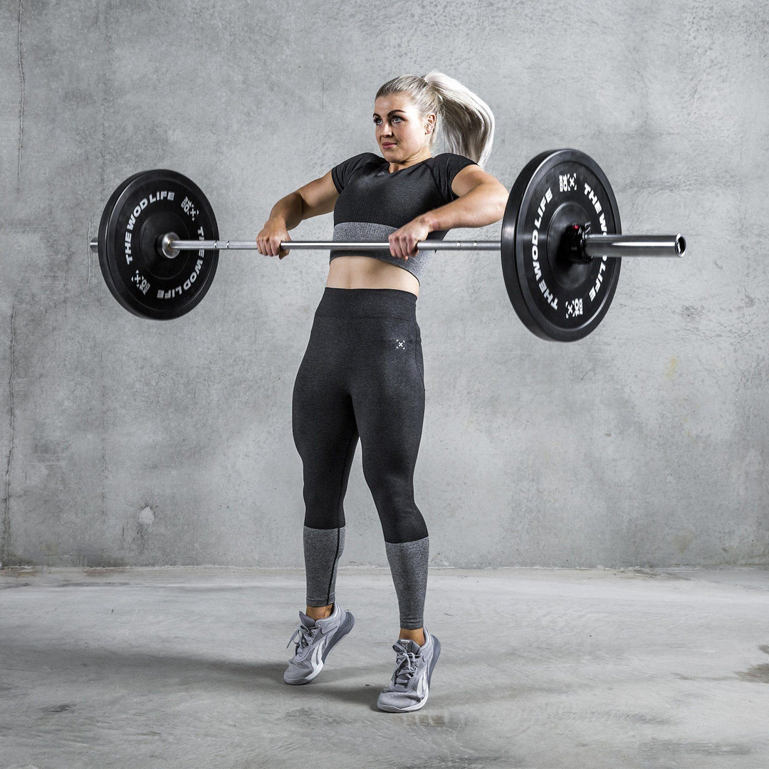 TWL - Women's Endure Seamless Crop - Black/Charcoal Marl