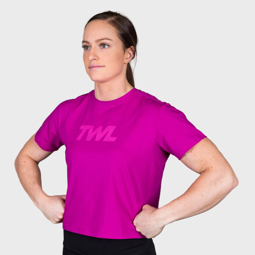 TWL - WOMEN'S EVERYDAY CROPPED T-SHIRT 2.0 - ORCHID
