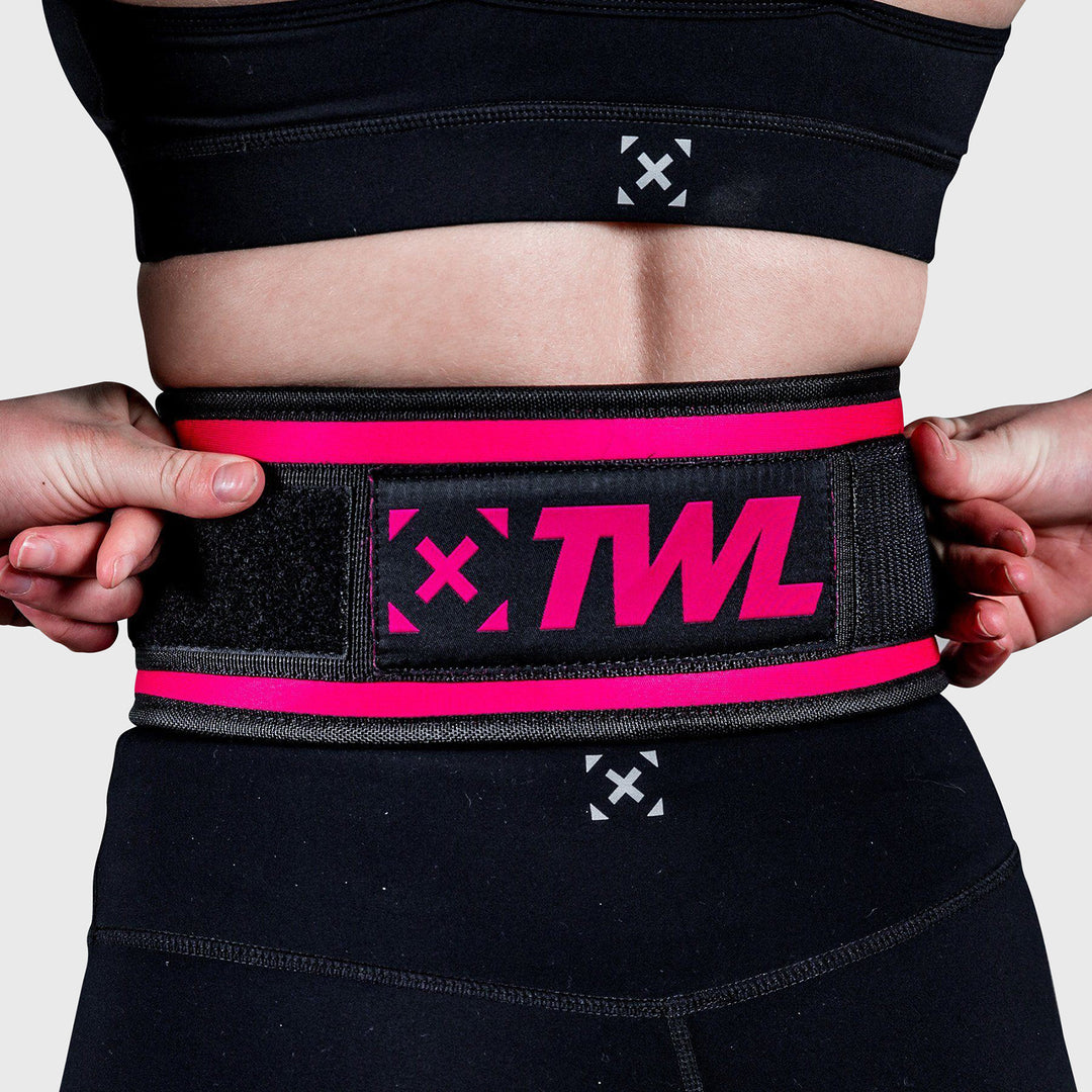 TWL - EVERYDAY 4" VELCRO LIFTING BELT 2.0 - PINK
