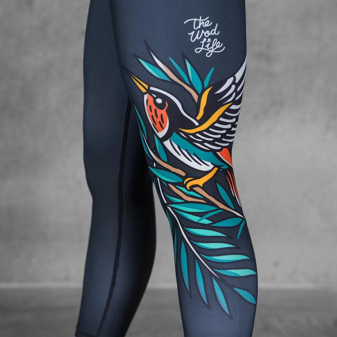 TWL X STEEN JONES - WOMEN'S EVERYDAY TIGHTS - 7/8 - BLACK JUNGLE