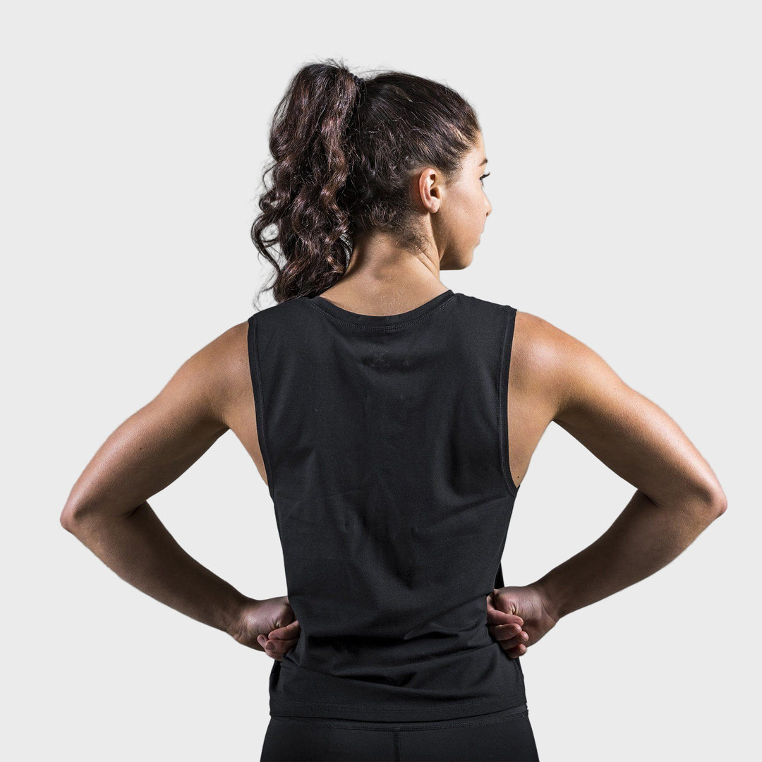 TWL - LADIES EVERYDAY CLASSIC MUSCLE TANK - BLACK/BLACK