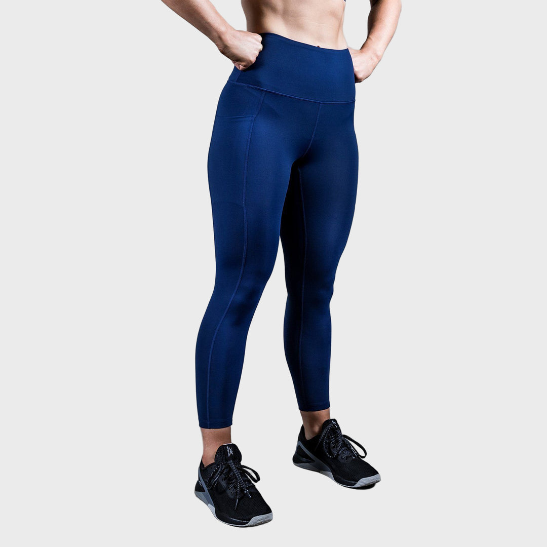 TWL - WOMEN'S EVERYDAY HIGH WAISTED TIGHTS - 7/8 - INDIGO