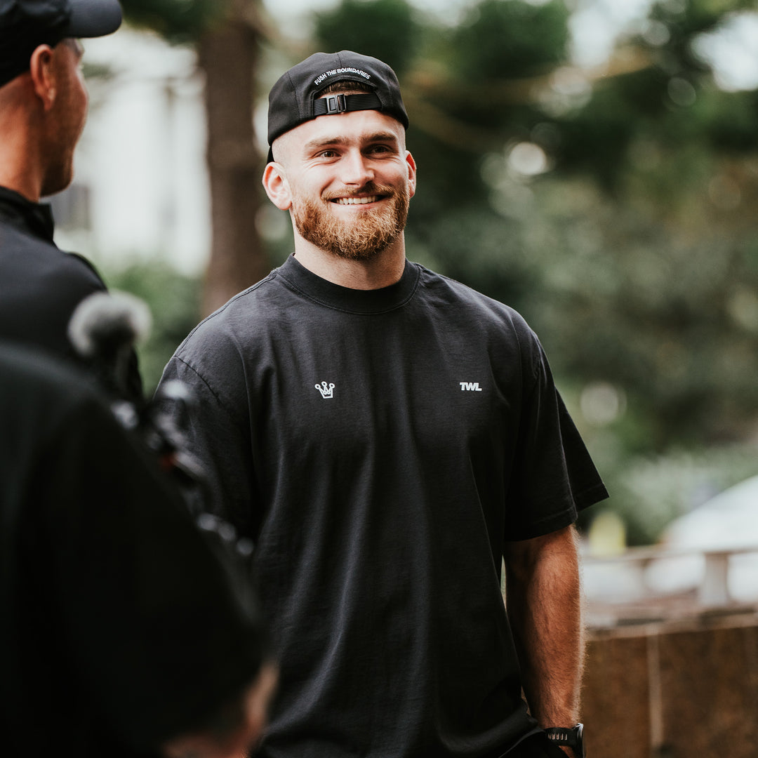 TWL - JAY CROUCH X TWL LIFESTYLE OVERSIZED T-SHIRT - FADED BLACK