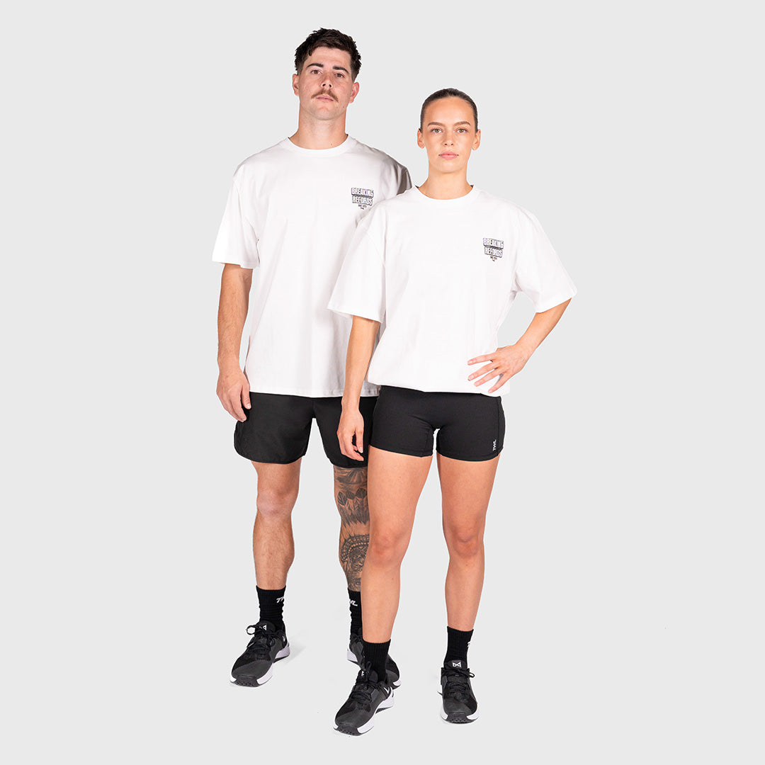 TWL - LIFESTYLE OVERSIZED T-SHIRT - BREAKING RECORDS - WHITE