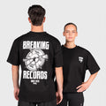 TWL - LIFESTYLE OVERSIZED T-SHIRT - BREAKING RECORDS - BLACK