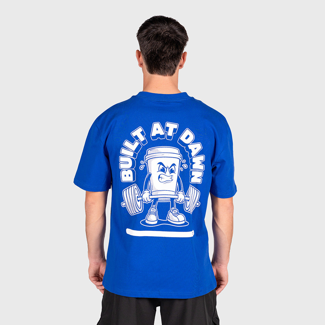 TWL - LIFESTYLE OVERSIZED T-SHIRT - BUILT AT DAWN UNISEX - NAVY/WHITE