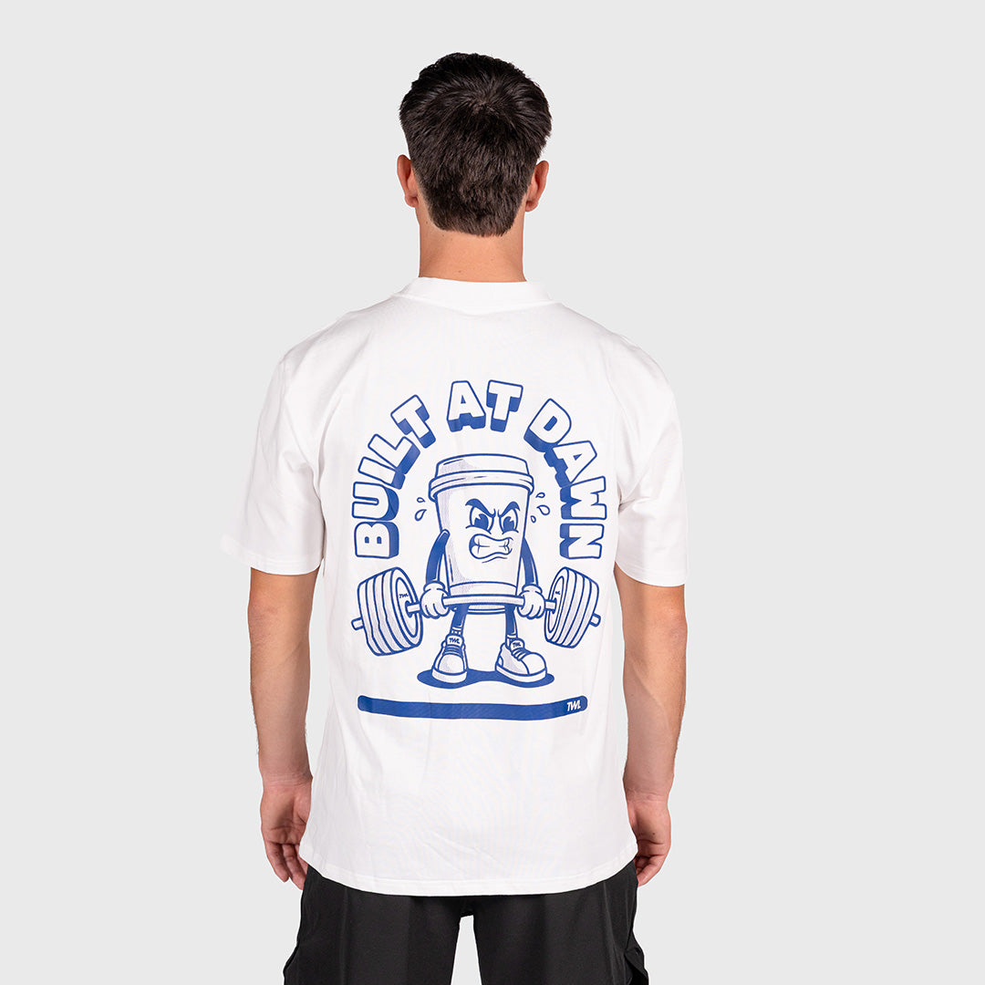 TWL - LIFESTYLE OVERSIZED T-SHIRT - BUILT AT DAWN - WHITE/NAVY