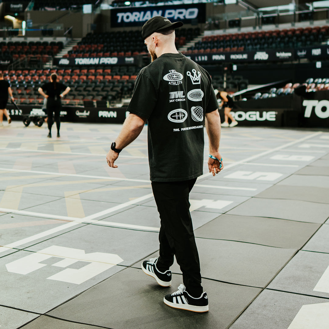 TWL - JAY CROUCH X TWL LIFESTYLE OVERSIZED T-SHIRT - FADED BLACK