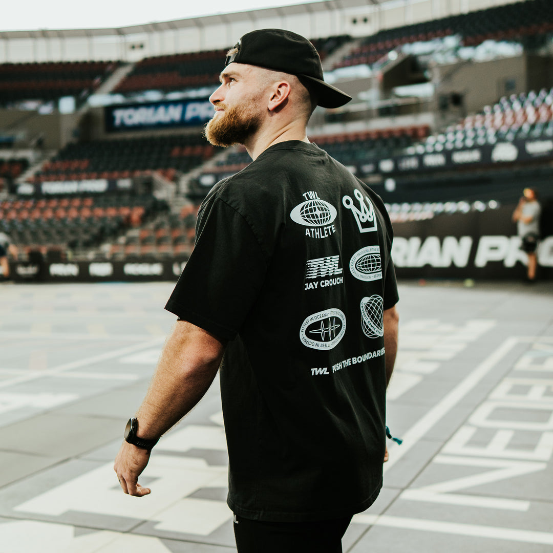 TWL - JAY CROUCH X TWL LIFESTYLE OVERSIZED T-SHIRT - FADED BLACK