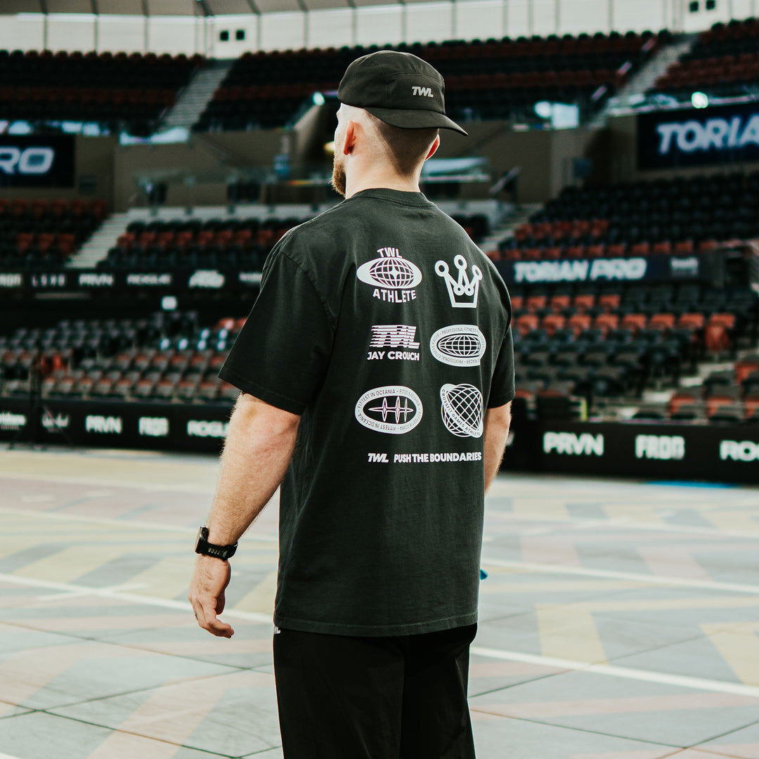 TWL - JAY CROUCH X TWL LIFESTYLE OVERSIZED T-SHIRT - FADED BLACK