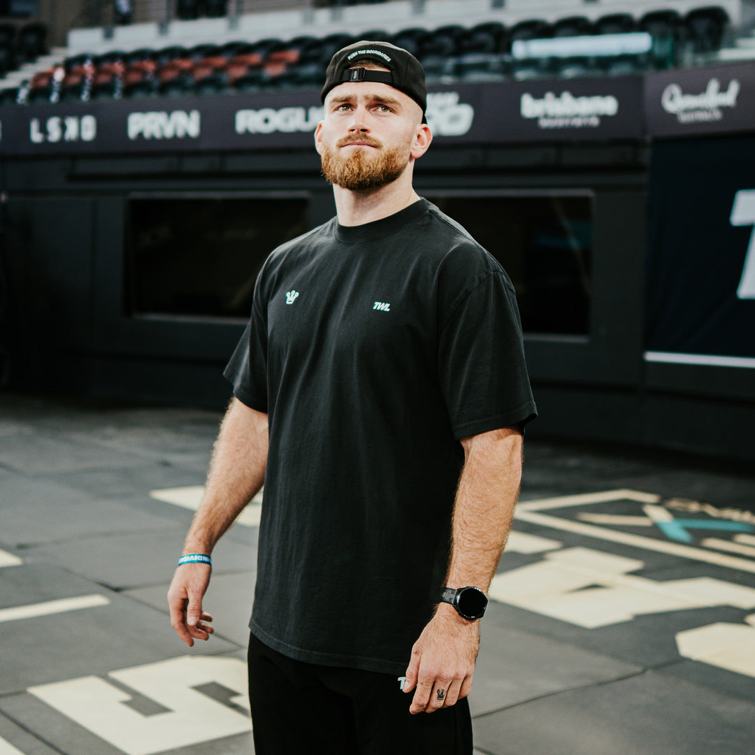 TWL - JAY CROUCH X TWL LIFESTYLE OVERSIZED T-SHIRT - FADED BLACK