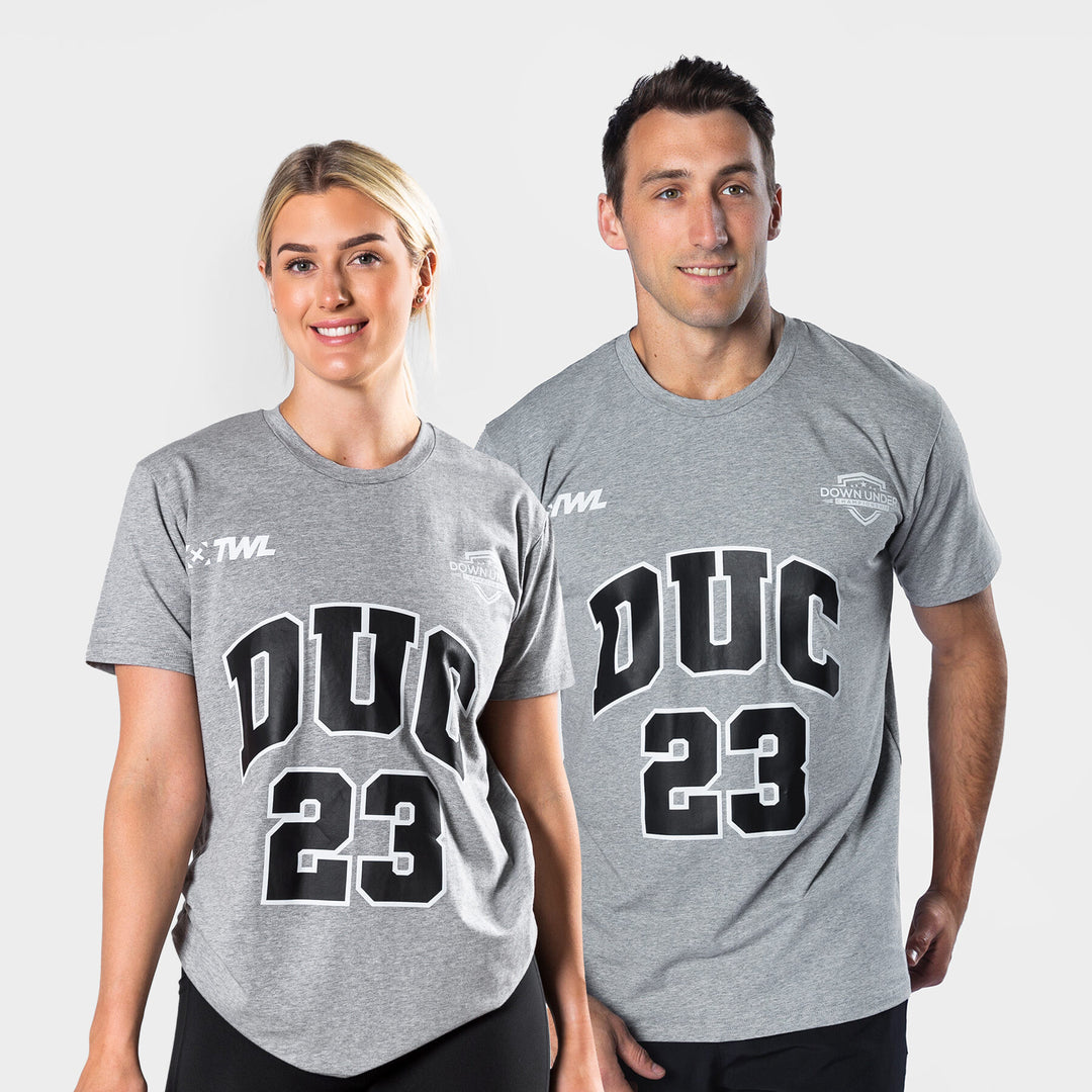 TWL - OVERSIZED T-SHIRT - DUC23 - CHARCOAL MARL/BLACK