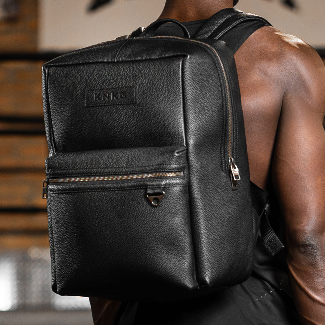 King Kong - HERITAGE Leather Backpack 23L - Black