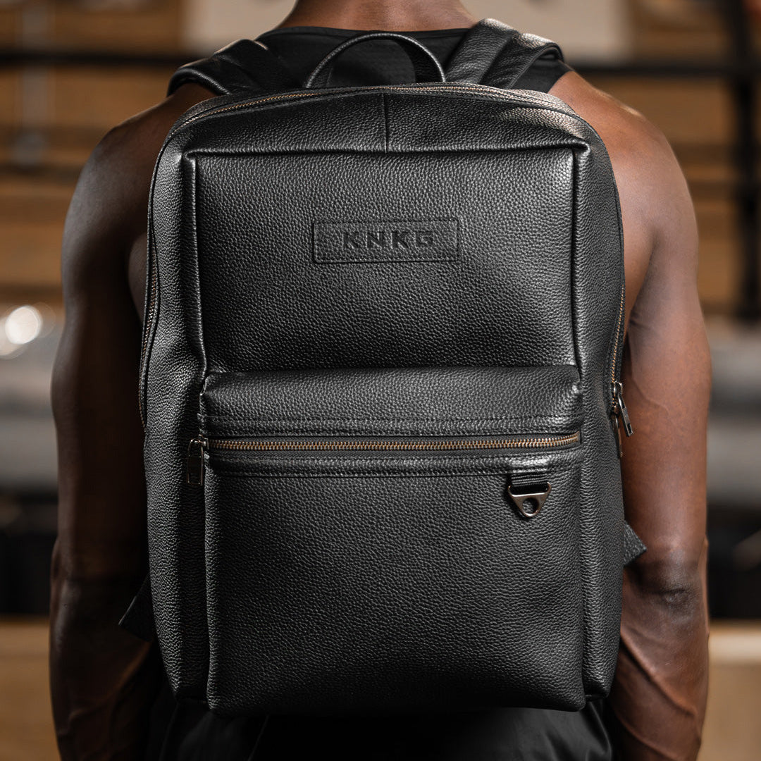 King Kong - HERITAGE Leather Backpack 23L - Black