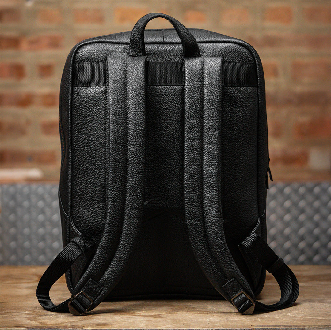 King Kong - HERITAGE Leather Backpack 23L - Black