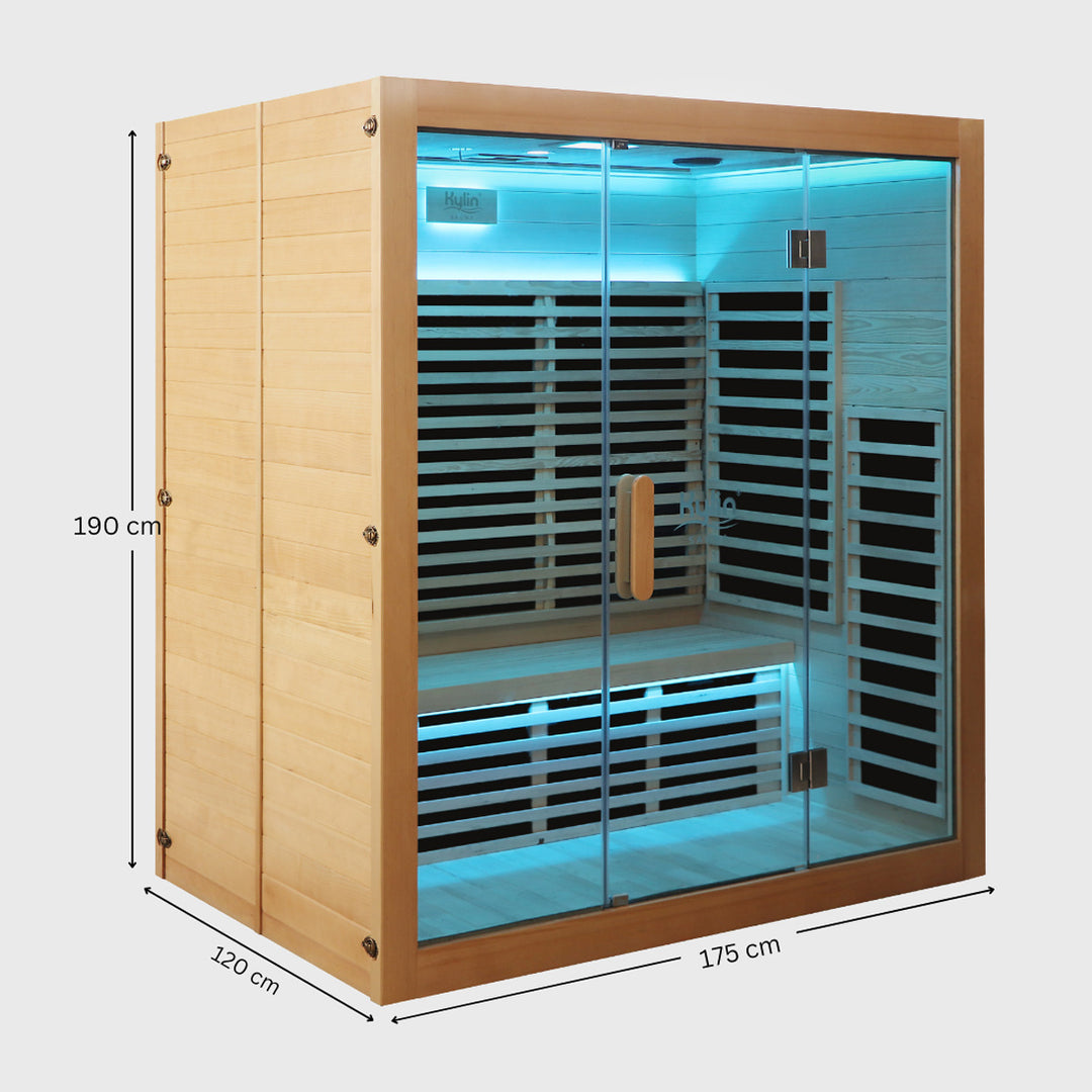 Kylin® Sauna -  Horizon Carbon Infrared Sauna Room 4 Person HL-500K