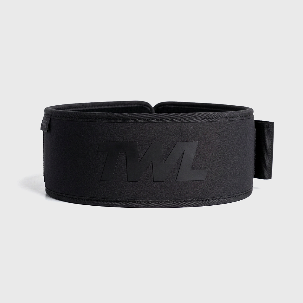 TWL - HYBRID VELCRO LIFTING BELT - 4" - BLACKOUT