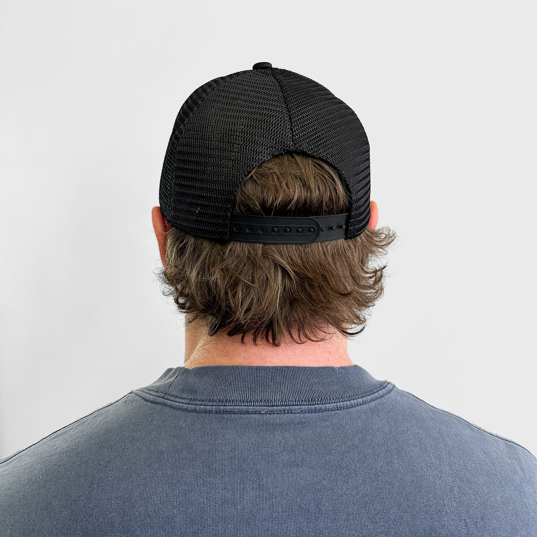 TWL - TRUCKER ROPE HAT - BLACK/WHITE
