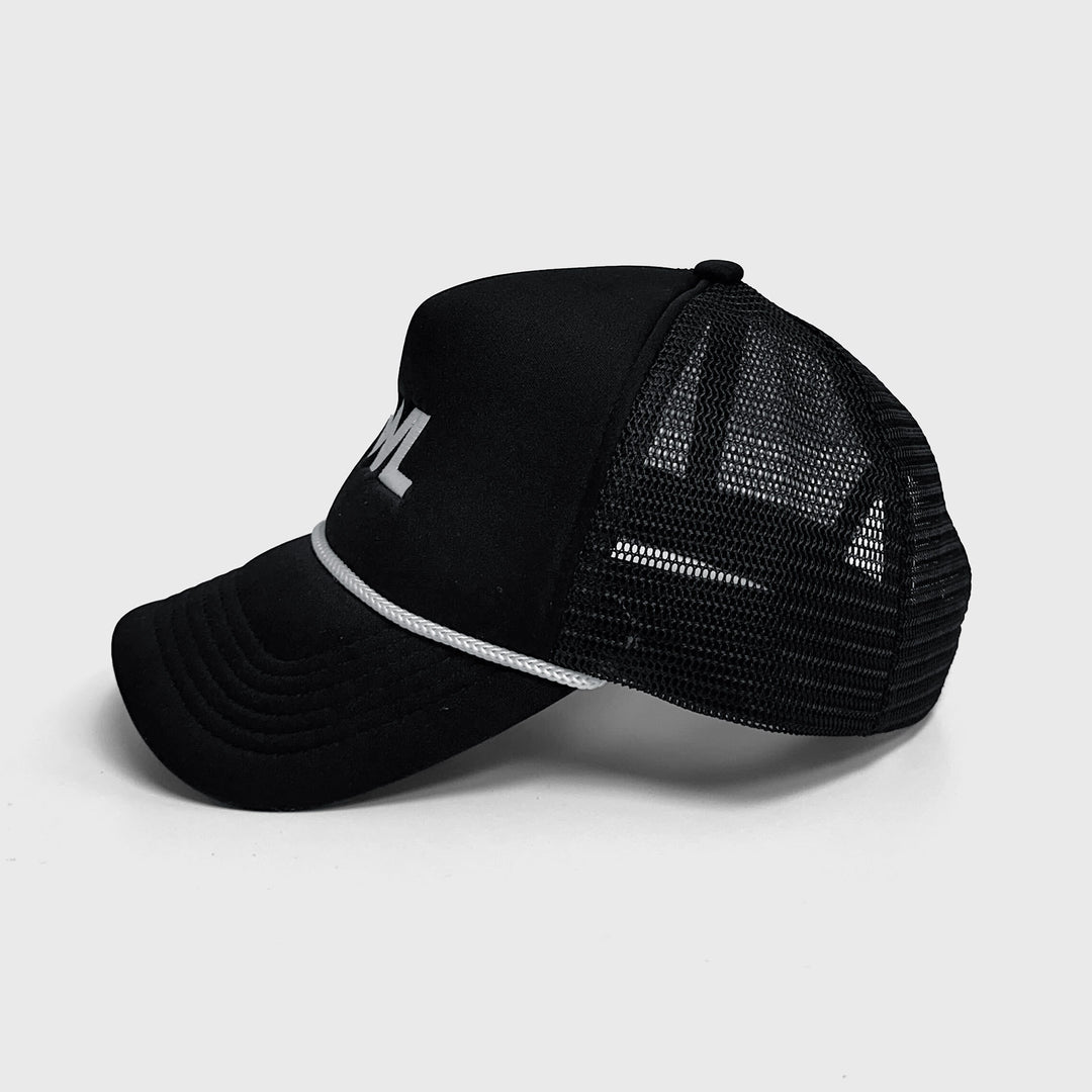 TWL - TRUCKER ROPE HAT - BLACK/WHITE