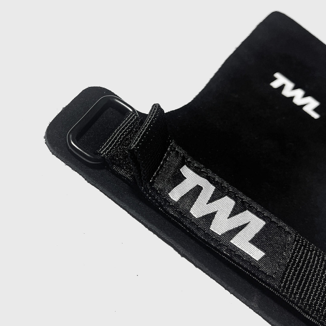 TWL - LEATHER EVERYDAY GRIPS - FINGERLESS - BLACK